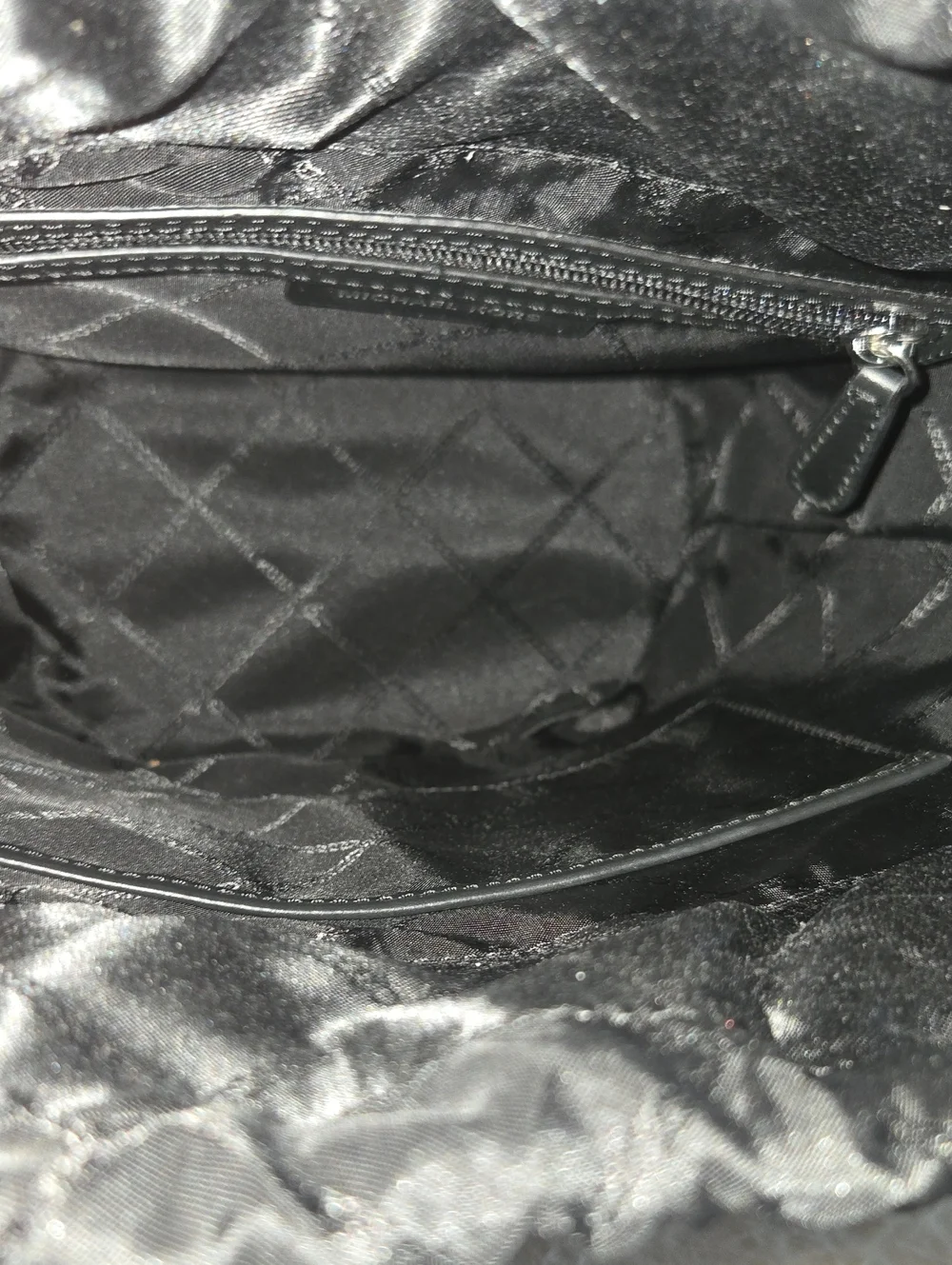 Michael Kors Black, White & Gray Woven Bucket Tote Like New Condition